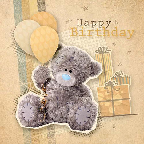 Happy Birthday Photo Finish Me to You Bear Card £1.89